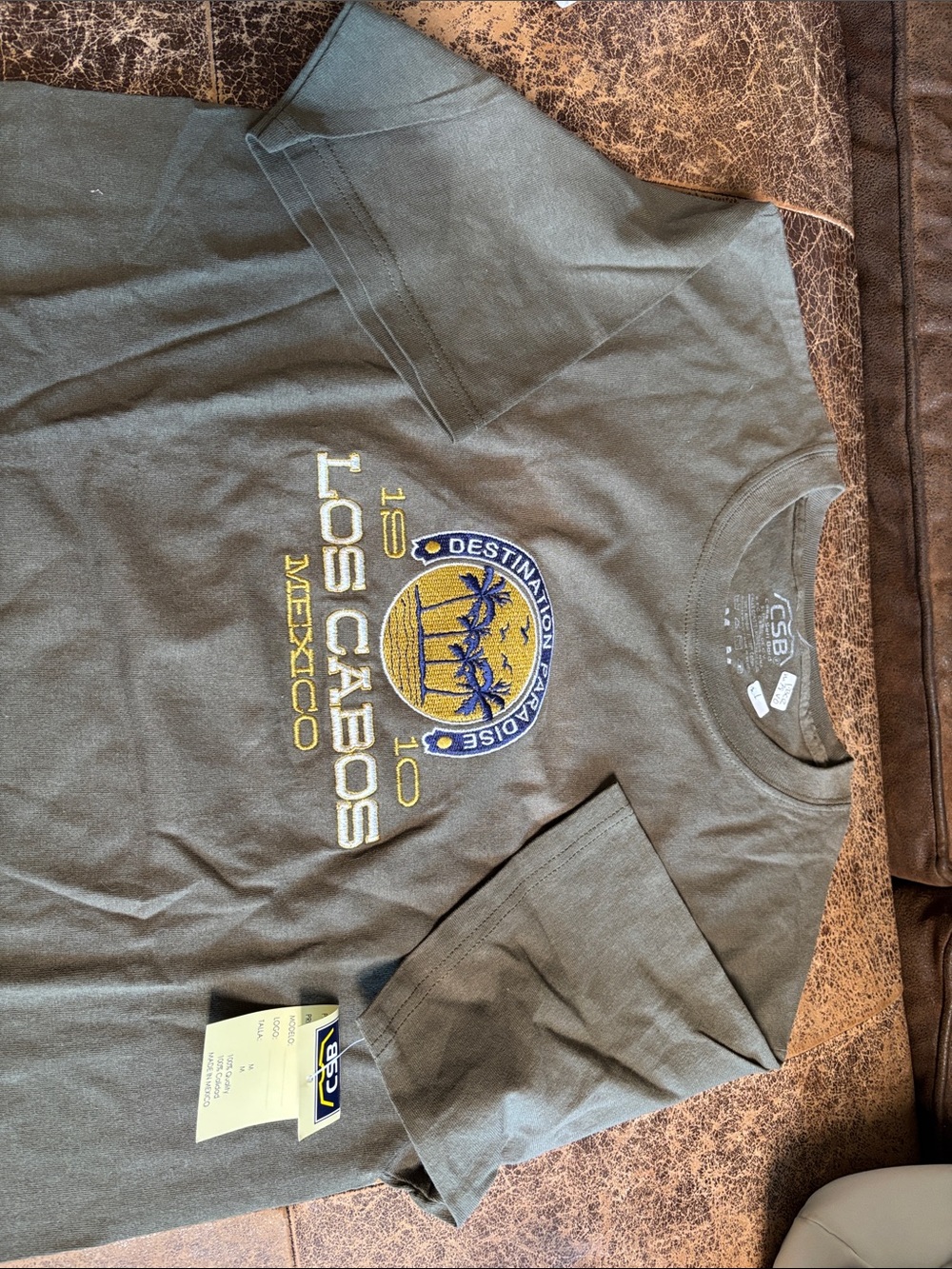 Los Cabos Destination Graphic T-Shirt - Olive